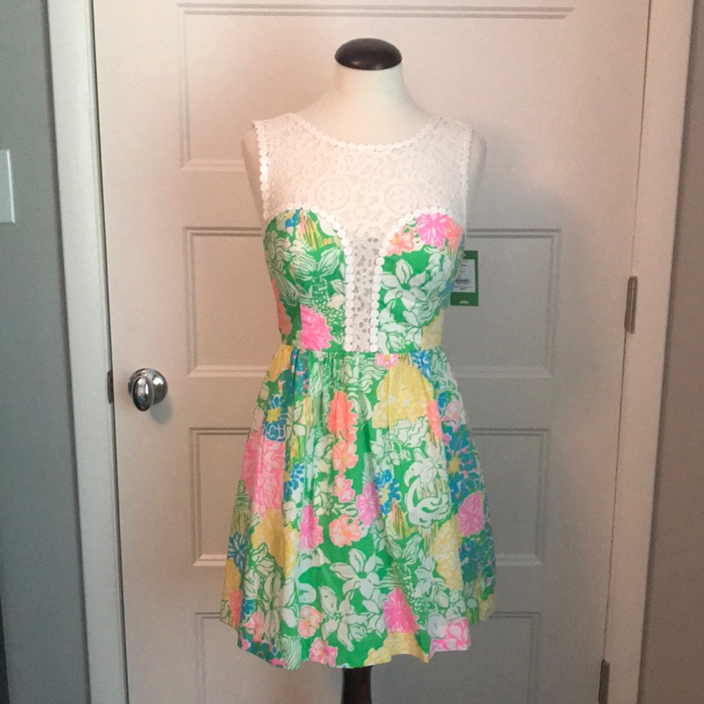 NWT! LILLY PULITZER RAEGAN DRESS - SIZE 4